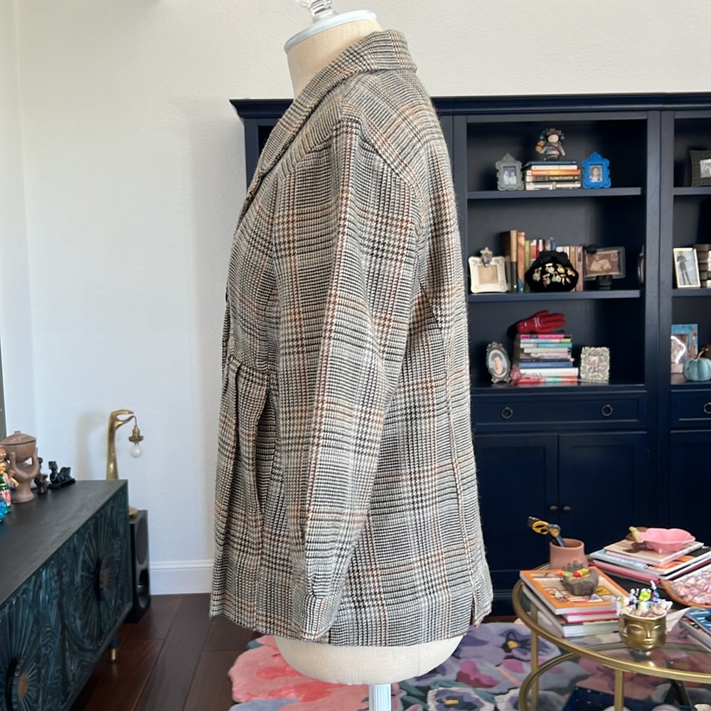 Art and Soul tan plaid blazer size S - Picture 3 of 6